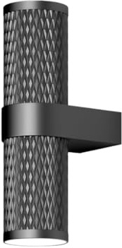 MAYTONI Focus Design Wandleuchte Schwarz – Ø6 cm - 2-flammige Wandlampe GU10 – Wandleuchte innen, Designlampe, indirekte Beleuchtung aus Aluminium für Wohnzimmer, Schlafzimmer, Flur, Esszimmer