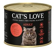 Cat'S Love | Nassfutter für Katzen | 6 x 200 g | (Rindfleisch)