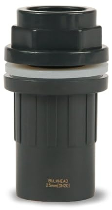 DONGKER Aquarium Wasserrohrverbinderverbindung, 1 Stuck PVC Gerader Rohrverbinder, 20mm-50mm Optional, Wasser Rohr Konverter Schlauch Adapter für Aquarium-Tank-Einlass-Auslassrohre