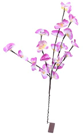 Anneome 1Stk Phalaenopsis-Zweiglampe schlafzimmer beleuchtung weihnachtsdeko Weihnachtsblume geführte Zweiglichter Vasen Wohnkultur kreatives Licht LED-Licht Hochzeit Leuchter Seide