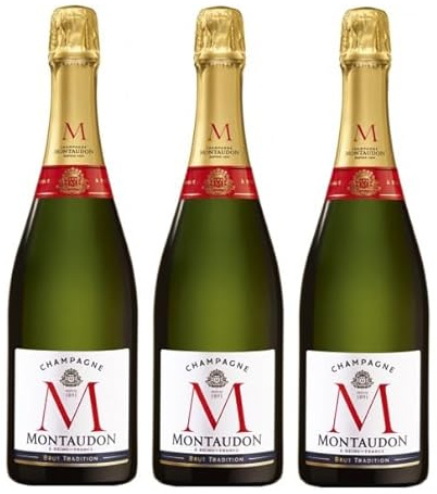 3x 0,75l - Montaudon - Brut Tradition - Champagne A.O.P. - Frankreich - Schaumwein brut
