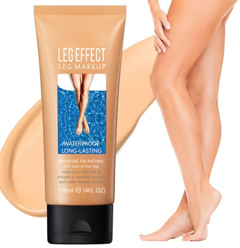 Leg Makeup Waterproof No Transfer - Leg Makeup Lotion,Leg Vein Cover up Makeup,Body Makeup Waterproof Foundation for Women,Long Lasting Leg and Body Scar Covering Cosmetic for Tattoo Cover up (2#)