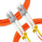 digitX Câble fibre optique, Multimode Duplex 62,5/125 OM1, Patch Cord couleur Orange (LC/LC, 3M)