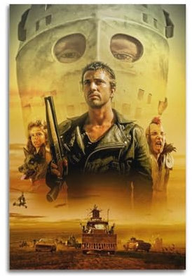 SUEJGUSJLU Poster, Motiv: Film Mad Max 2, dekoratives Gemälde, Leinwand, Wandposter und Kunstdruck, moderne Familienschlafzimmer-Dekoration, Poster, 20 x 30 cm