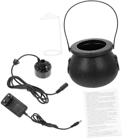 Cabilock 1 Juego Luz Ambiental Atomizada Decoración De Luz De Halloween Tetera De Bruja De Halloween Led De Halloween Fabricante De Niebla Led Rana De Halloween El Plastico