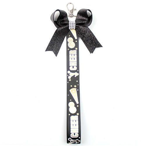 champracer 2 Stück Cheer Bow Keychain, Cheerleading-Schlüsselanhänger, Schleife Knoten Schlüsselanhänger Niedliches Auto Schlüsselanhänger Zubehör (I)