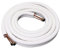 LaDicha 2 m Tuyau en cuivre isolé 1/4 3/8 Tuyau de climatisation Raccords Paire de tubes de bobine