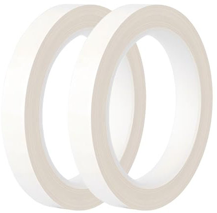 Qrity 2 Stück Isolierband Wasserdichtes Klebeband, 15mm x 66m Kabelbaum Klebeband, Klebebänder für Elektrisches zum Basteln, Weiß