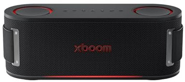 LG xboom Bounce, Altavoz Inalámbrico, Bluetooth, 40W, Sonido Sound Boost, Resistente al Agua IP67, Autonomía 30h, Color de Luces LED Variable, Amplia Conectividad