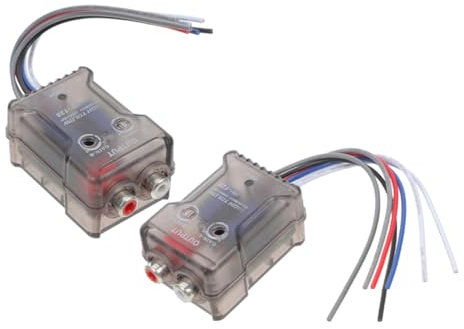 Housoutil 2pcs Car Stereo Car Aerial Adapter Digital to Analog Converter Audio Output Converter