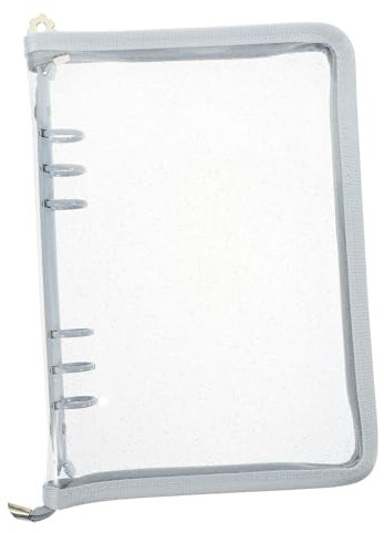 Housoutil Reißverschluss Buchbinder Umschlag Notizbuchring Lose Blätter Umschläge Notizbuchhülle Notizordner Notizbuchhülle Tagebuch Hardcover Notizbücher Buchbindung Himmelblau