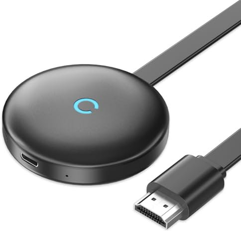 Wireless HDMI Display Adapter, Miracast Adapter, 1080P Screen Mirroring Streaming Dongle WiFi Strea ming Movies Live TV Receiver Support Miracast/DLNA/Android/Laptop/i-Phone/PC/Monitor/Projector