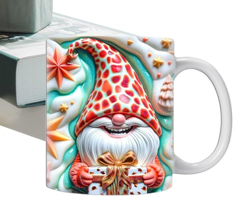 Tasses à café sur le thème des nains 3D - Tasse à café colorée avec boîtes - Tasse à café de 350 ml pour anniversaire, Noël, maman, meilleure amie, co-