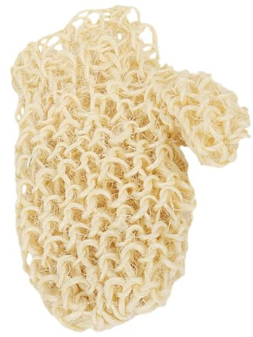 Sisal Peelinghandschuh für Körperpflege, Wiederverwendbar, Beige