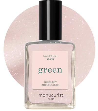 Manucurist Green Nagellack Gloss Schillerndes Weiß - Klassisch - Profi-Maniküre-Effekt - Manucurist Lack - Nail Polish - 15ml