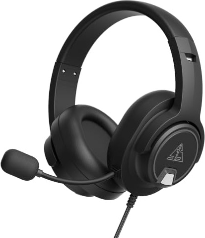 BAOZEE Casque Gaming Filaire avec Micro pour PS5 Xbox Series X/S PC | 50 mm driver, microphone unidirectionnel, jack audio 3,5 mm