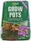 VITAX 6VPGP3 Bio Degradable Grow Square Pots, Black, 9 cm