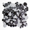 Carrelage mosaïque en céramique galets mouchetés noir gris brillant pour sol, mur, salle de bain, WC, douche, cuisine, miroir de comptoir, revêtement de baignoire de salle de bain, tapis de mosaïque
