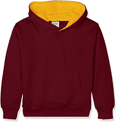 AWDis Kids Varsity Hoodie Hooded Sweatshirt