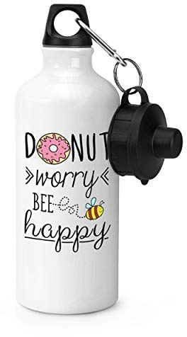Gift Base Donut Sorgen Bee Happy Sport Flasche