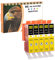 D&C 5X Gelb Druckerpatronen Kompatibel für Canon CLI-526 Y für Canon Pixma MG5250 MG5300 MG5340 MG5350 MG6250 MG8150 MG8250 MX885 MX895 IP4840 IP4850 IP4900 MG5140 MG5150 MG5240 MX710 MX715