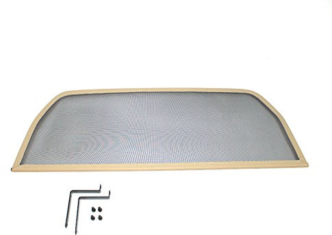 GermanTuningParts Déflecteur de Vent pour Fiat 124 Spider (1966-1985) - Beige | Filet Anti-Remous Coupe | Déflecteur d'air