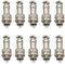 Raogoodcx 10 x 5-poliger Luftfahrt-Stecker, männlich, weiblich, Metall, GX12 Panel-Stecker, Buchsenstecker