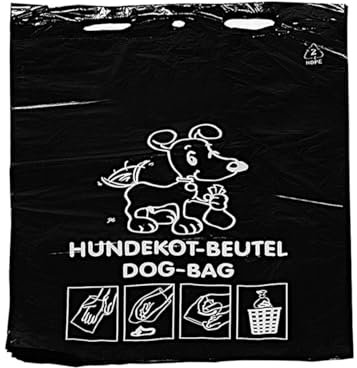 DEISS 55825 - HDPE Hundekotbeutel SCHWARZ- 50 Stk. auf Block/Recycling-HDPE/Emil Deiss/Kottüten