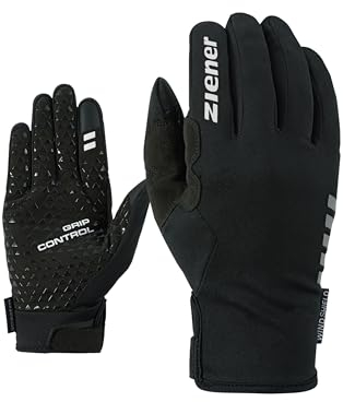 Ziener Herren CORNELIS TOUCH long Fahrrad-, Mountainbike-, Radsport-handschuhe | Langfinger mit Touchfunktion - atmungsaktiv/winddicht/softshell, black, 10