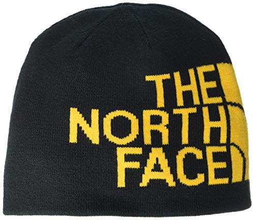North Face Reversible TNF Banner Beanie, Basco Unisex - Adulto, Black/Gold, Talla única
