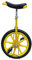TXTC Einrad 16 Zoll for Anfänger Kinder Und Erwachsene Verdickte Kinder Competitive Einrad Laufrad -Fahrrad Mit Aluminiumlegierung Lock, Adjustable Seat (Color : Yellow)