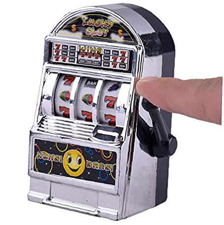 TOSSPER 1 Pc Mini Jackpot Glücksspielautomat Anti-Stress-lernspielzeug Für Kinder Erwachsene Witzige Spiele Kurios Kinder Geburtstags-Geschenke