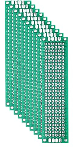 BerryBase Lochrasterplatine, doppelseitig, 2x8cm, 10 Stück
