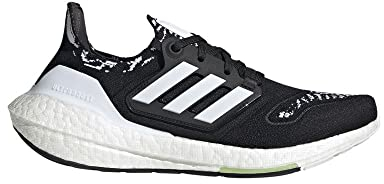 Adidas Damen Ultraboost 22 Running Shoe, Core Black/Cloud White/Almost Lime, 38 2/3 EU