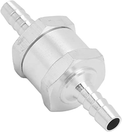 CHICIRIS Aluminiumlegierung Rückschlagventil Universal für Kraftstoff Benzin Öl Benzin Wasser (6mm) Einweg-Rückschlagventil mit Push-Lock-Anschluss und Pfeilmarkierung für Strömungsrichtung