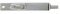 Vibe Slide Flush Bolt 100mm on Chrome, Surface Mounted Door Bolt, Sliding Door Lock, Lock Bolts for Securing Internal Doors for Bedrooms, Bathrooms, Storage Units and Cupboards.