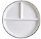Générique CPFG05 Assiette Controle de Portion 8 Pouces, dietetique 3 Compartiment Porcelaine, Regime Adulte, Assiettes Divisées pour La Perte Poids, medium