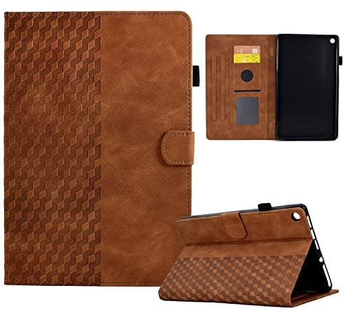 Protective Case Premium Leather Case For Kindle Fire HD 8 Case (7th/8th Generation, 2016/2017/2018 Release) Tablet,Smart Magnetic Flip Fold Stand Case Protective Case Cover with Auto Wake Sleep Tablet