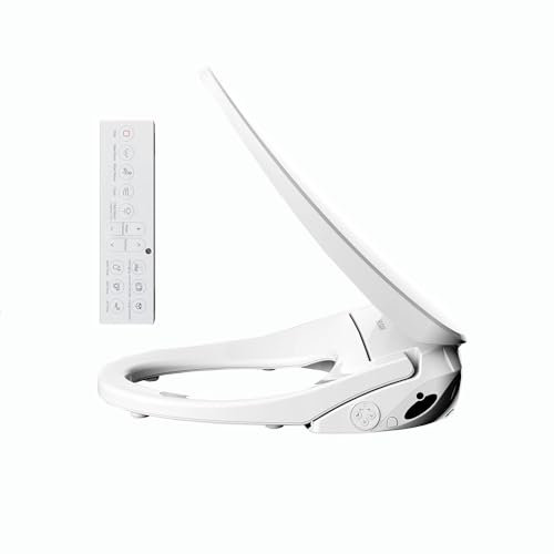 Bejoan X1 Sedile WC allungato per bidet, bidet elettronico, sedile WC intelligente riscaldato, SPA, lavaggio posteriore e anteriore, ugello autopulente, acqua calda istantanea, temperatura controllata