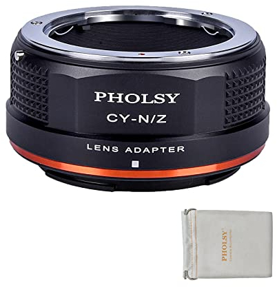 PHOLSY CY-Z Adattatore di Montaggio Lente Compatibile con Contax/Yashica Obiettivi e Compatibile con Nikon Corpo Fotocamera Z fc, Z30, Z9, Z8, Z6, Z7, Z5, Z50
