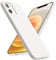 ACRONIX Liquid Silicone Case Compatible with iPhone 12/12 Pro 6.1 inch, 3 Layers Full Body Protective Covered Soft Gel Rubber Case Cover with Microfiber Lining-White
