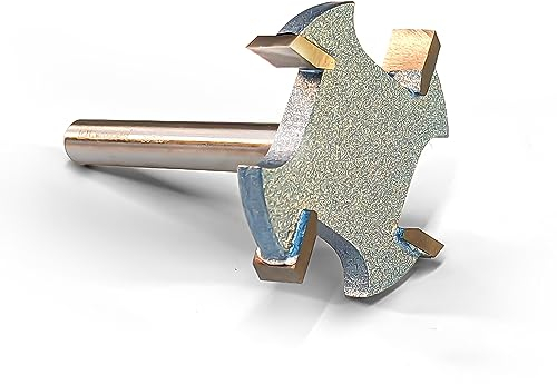 IDC WoodCraft 1.5 Surfacing CNC Router Bit for Spoilboard, Slab Flattening, Wood Surfacing, Resurfacing Spoil Board or Waste Board, Carbide Tipped,Ultra Smooth Surfacing for CNC Woodworking