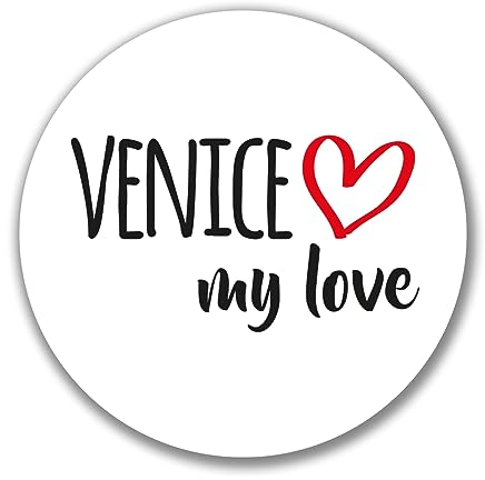 Huuraa Aufkleber Venice my love Geschenk Sticker 10cm Venice Geschenkidee