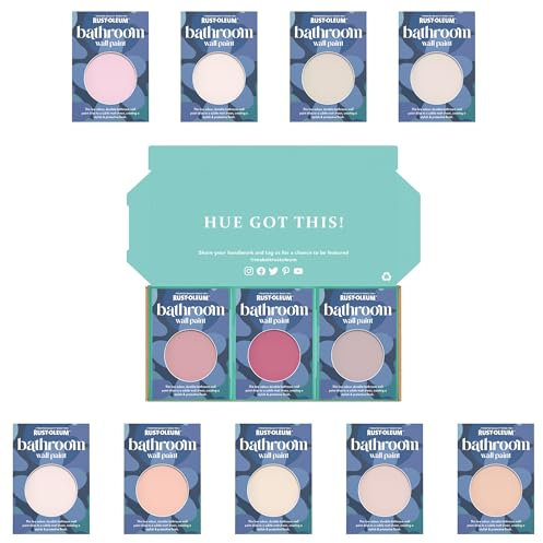 Rust-Oleum Bathroom Wall Paint in Matt Finish - Sweet Pinks Tester Box