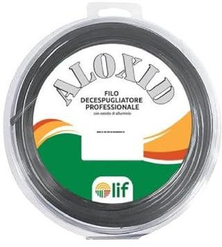 La zappa Filo decespugliatore professionale Aloxid in nylon/alluminio con profilo quadro (3.3 mm 39 mt)