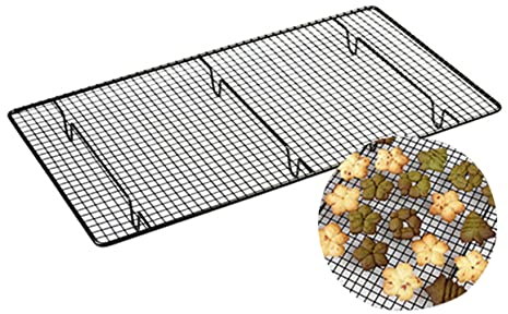 BESTonZON Rejilla para Horno De Tocino Rejillas para Enfriar Galletas Bandeja De Comida Frita Rejilla para Hornear De Alambre Bandeja para Hornear con Rejilla Horno Eléctrico Alimento