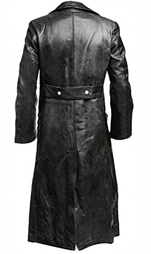 NUSGEAR Chaqueta de cuero Hombre Otoño Invierno Moda Abrigo gótico punk Chaqueta PU Deportivo bomber cremallera impermeable moto bolsillo Outwear largo Tops cálida Clásico Talla grande 2024