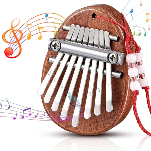 GGUFAY 1 Paquete de Mini Piano de Pulgar de 8 Teclas, Instrumento Musical portátil, Piano de Dedo, Mini Piano de Dedo para Amantes de la música, niños, Adultos, Principiantes