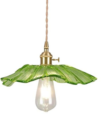 kowaku Fleur Suspension Fleur Lustre luminaires Suspendus élégant Lampe Suspendue Petit Lustre pour Restaurant, Vert