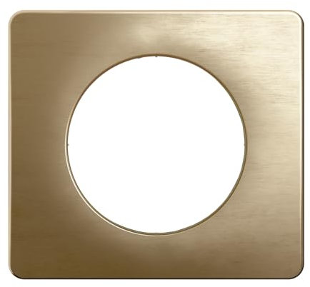 LEGRAND - Plaque Céliane - Plaque de Finition pour Prises et Interrupteurs Céliane - 1 poste - Bronze satiné